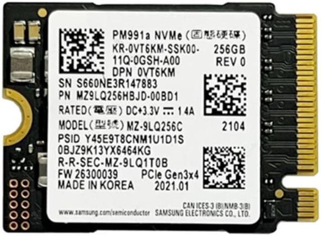 SAMSUNG PM991a M.2 2230 SSD 1TB NVMe PCIe for Microsoft Surface