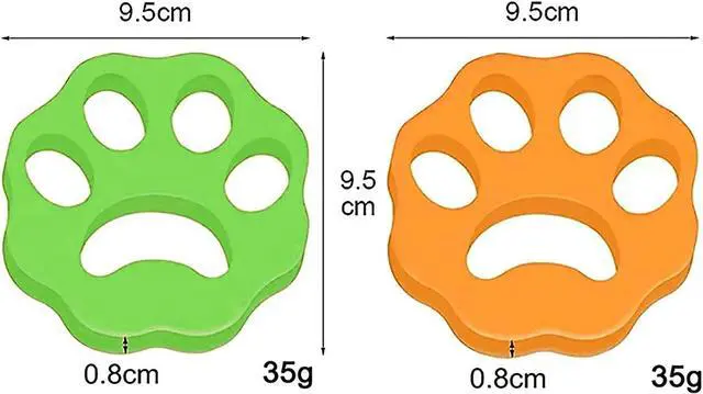 Alt view image 7 of 7 - Pet Hair Remover for Laundry 8 Pcs, Lint Remover for Clothes, Laundry Pet Hair Catcher for Washing Machine Reusable Potable Silicone Dog Cat Hair Remover - Mix Color
