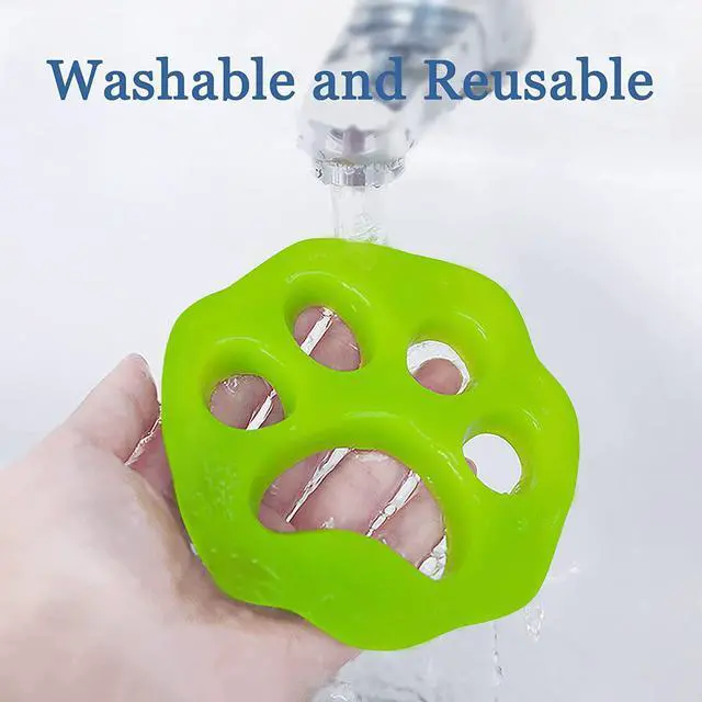 Alt view image 5 of 7 - Pet Hair Remover for Laundry 8 Pcs, Lint Remover for Clothes, Laundry Pet Hair Catcher for Washing Machine Reusable Potable Silicone Dog Cat Hair Remover - Mix Color