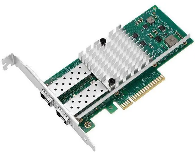 Main image of PCI-E X8 10G Dual SFP+ Port Fiber Optic Network Card, X520-DA2 with Intel 82599 Chip Ethernet Adapter Server E10G42BF Support Windows Server/Linux/VMware