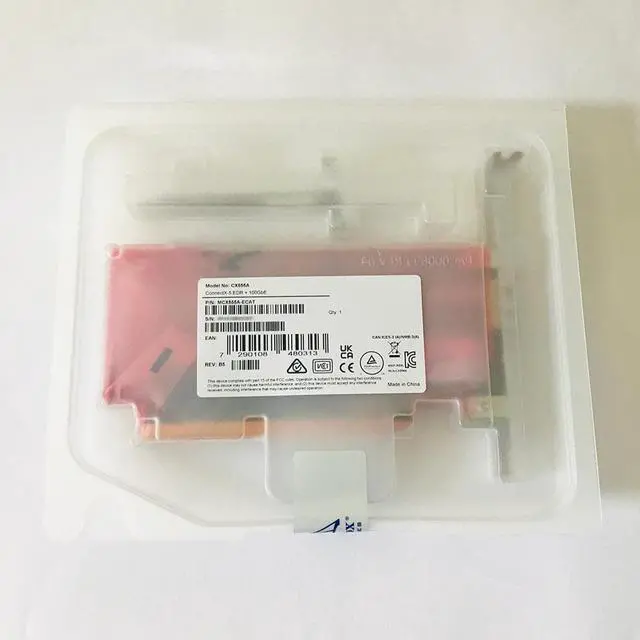 Alt view image 6 of 6 - New NIC CX555A MCX555A-ECAT ConnectX-5 EDR+100GbE 100Gb/s Single Port Network Card Works Perfectly Fast Ship High Quality