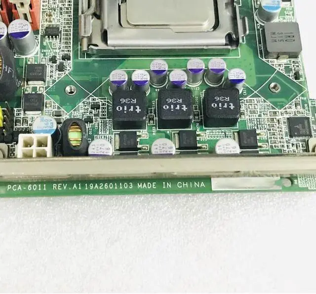 Alt view image 3 of 6 - Industrial Computer Motherboard Quad-core Full-length Card/plug-in 1150pin CPU Original For Advantech PCA-6011 Rev.A1 PCA-6011VG