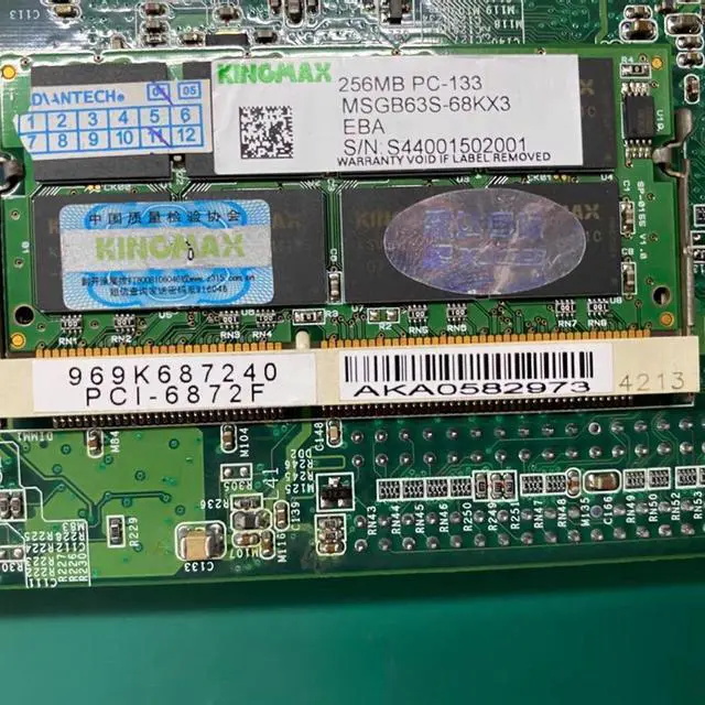 Alt view image 5 of 5 - PCI-6872F half-length industrial motherboard 190K687215 with network port PCI-6872 REV.A1