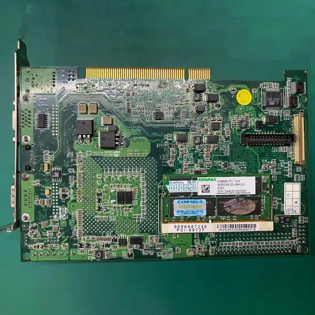 Alt view image 4 of 5 - PCI-6872F half-length industrial motherboard 190K687215 with network port PCI-6872 REV.A1