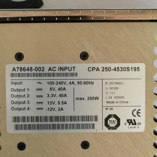 Alt view image 4 of 5 - CPCI module AC A78648-002 CPA 250-4530S195 power supply