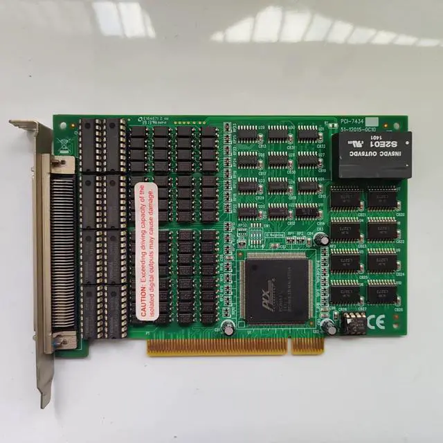 Alt view image 5 of 5 - PCI-7434 51-12015-0C10 64 channel isolated digital I/O card
