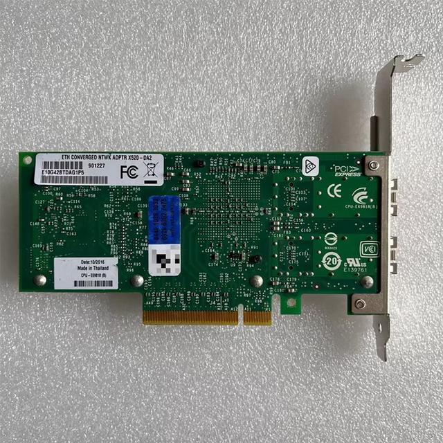 Alt view image 3 of 5 - For 10 Gbit/s optical port Ten Gigabit network adapter x520-DA2