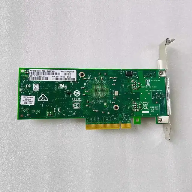 Alt view image 3 of 5 - NIC 40 gigabit network card with double electrical ports  UCSC-PCIE-ID40GF