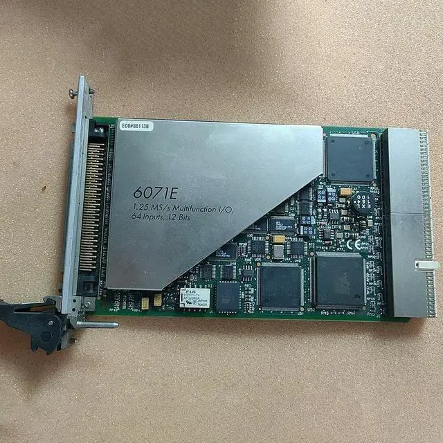 Alt view image 6 of 6 - PXI-6071E For 12-bit 64 analog input multi-function acquisition card