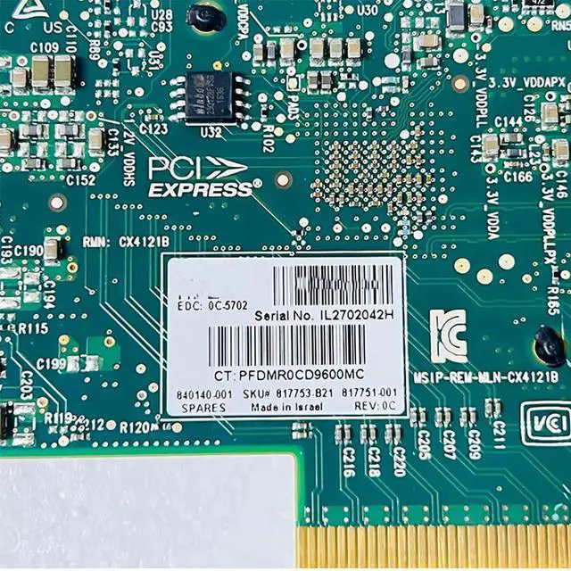 Alt view image 2 of 3 - NIC 817753-B21 817751-001 10/25G Network Card CX4-Lx EN MCX4121A-ACUT