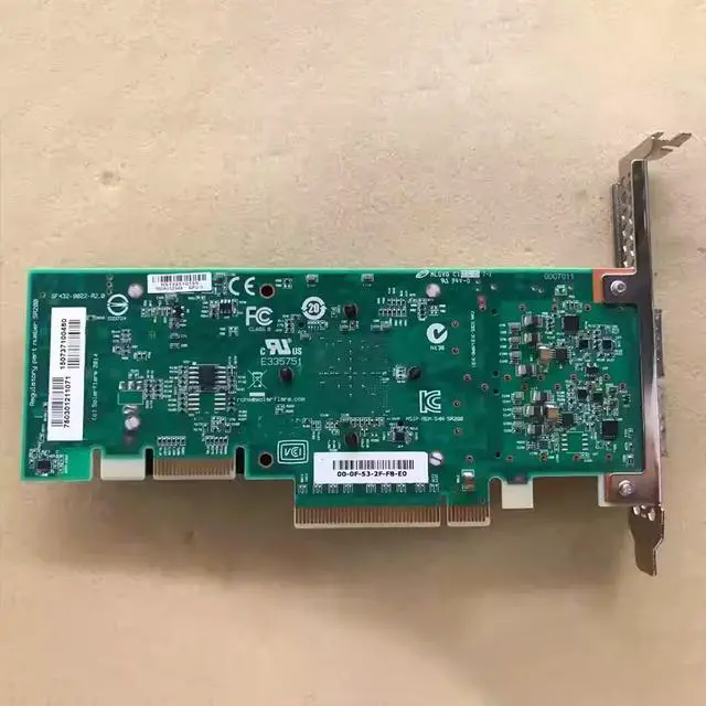 Alt view image 2 of 3 - NIC 40 Gigabit network card with double electrical ports  QSFP+ Low latency SFN7142Q