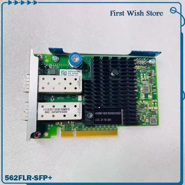 Main image of NIC 10 Gigabit Network Card With Dual Electrical Ports 727054-B21 89004-001 790317-001 562FLR-SFP+