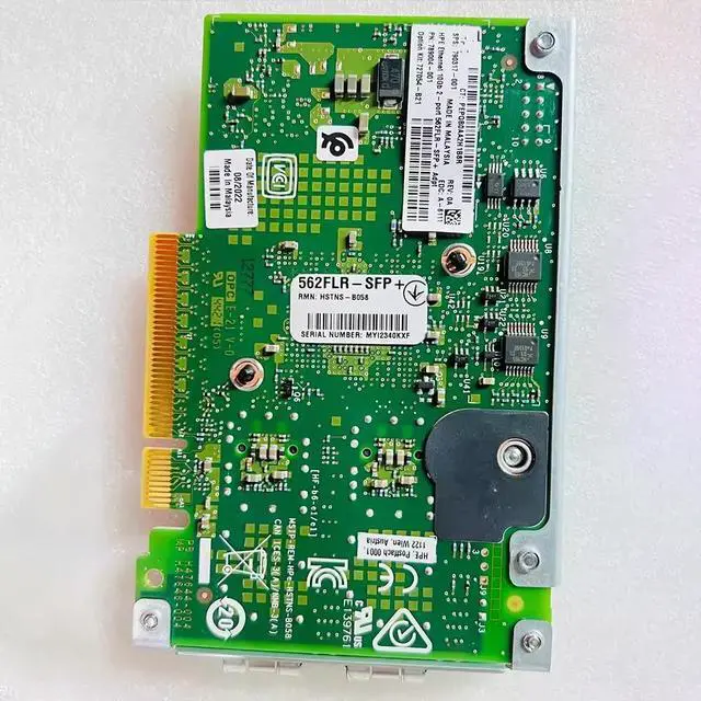 Alt view image 5 of 5 - NIC 10 Gigabit Network Card With Dual Electrical Ports 727054-B21 89004-001 790317-001 562FLR-SFP+