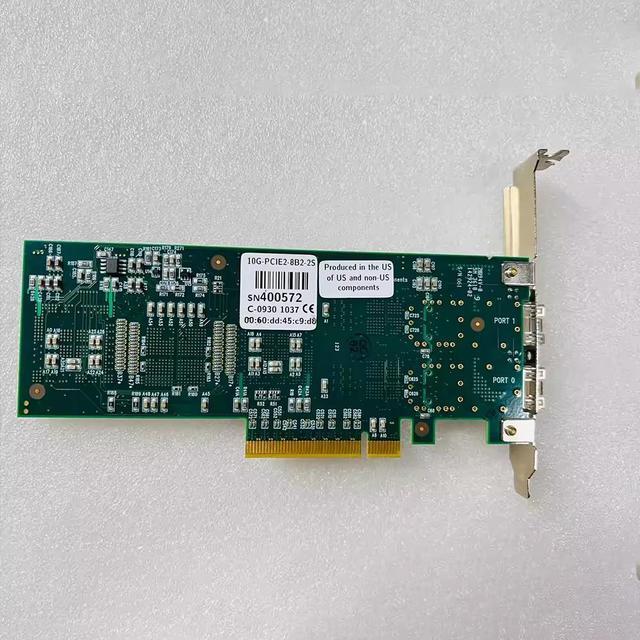 Alt view image 4 of 5 - NIC 10 Gigabitl Network Card 10G-SFP-SR 10G-PCIE2-8B2-2S