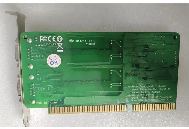 Alt view image 2 of 5 - For RS-422/485 CI-132I CI-132IS ISA bus industrial serial port card