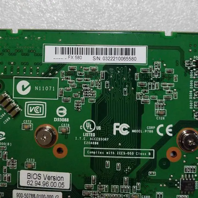 Alt view image 3 of 6 - Original For  FX580 512M professional graphics card with dual DP support and 2K high-definition medical card