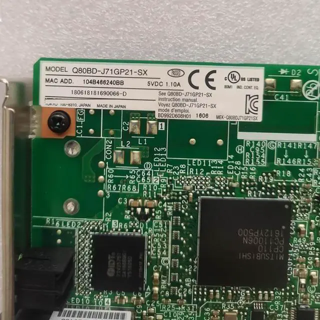 Alt view image 3 of 4 - For PLC fiber optic communication card Q80BD-J71GP21-SX