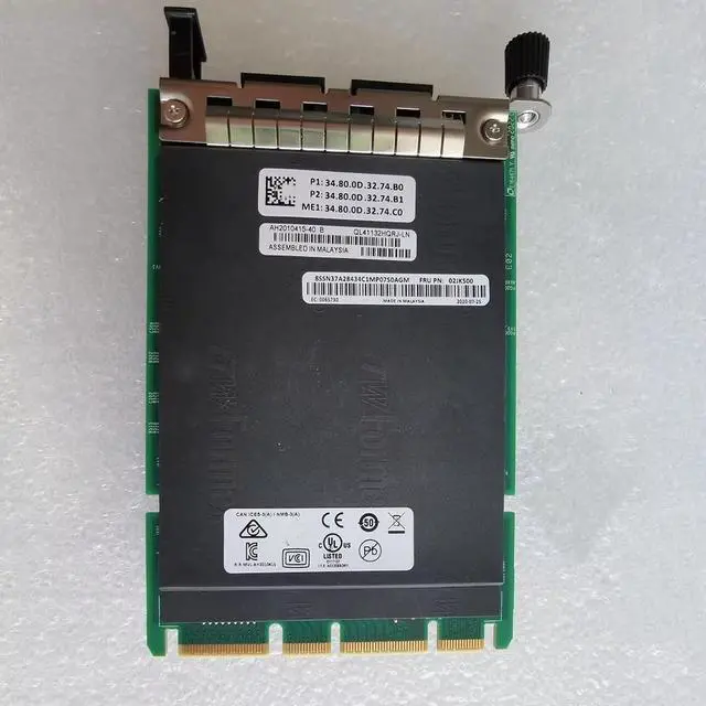 Alt view image 2 of 3 - NIC 10 gigabit card with double electrical ports QL41132HQRJ-LN 02JK500