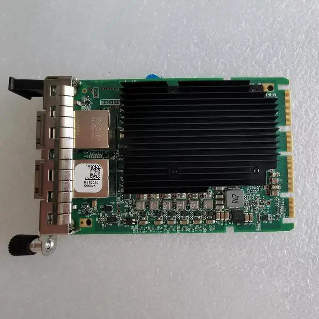 Alt view image 3 of 3 - NIC 10 gigabit card with double electrical ports QL41132HQRJ-LN 02JK500
