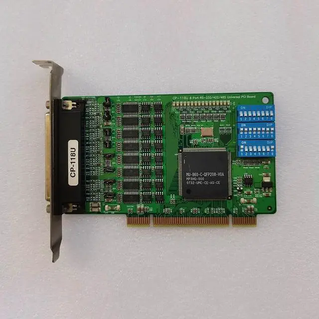 Alt view image 2 of 3 - For CP-118U 8-port RS232/422/485 PCI industrial grade multi serial port card