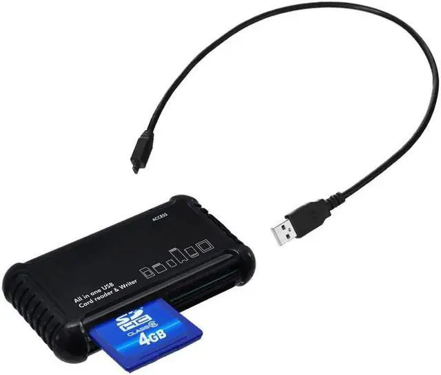 Alt view image 2 of 2 - High Speed All-in-1 Memory Card Reader/Writer for SD/SDHC, Micro SD, CF, XD, MS/Pro & Duo Cards