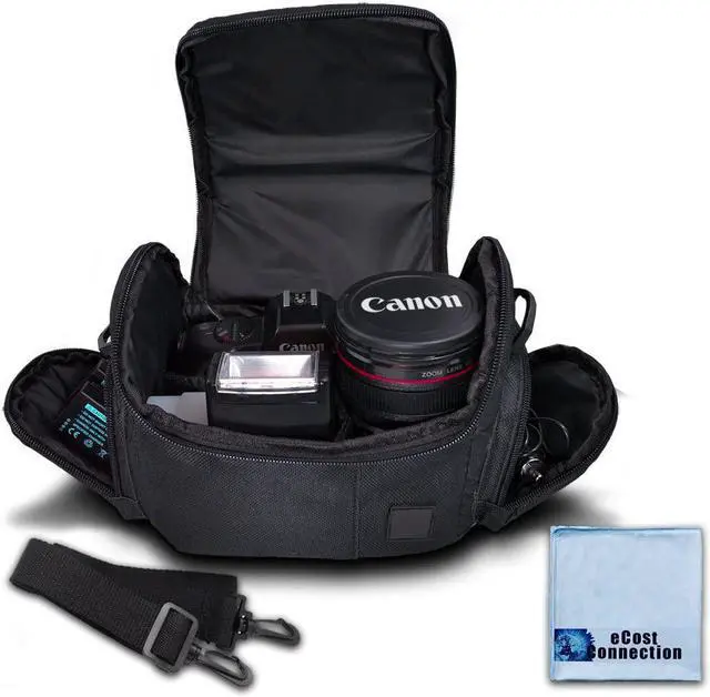 Main image of Medium Soft Padded Camera Equipment Bag / Case for Nikon, Canon, Sony, Pentax, Olympus Panasonic, Samsung & Many More