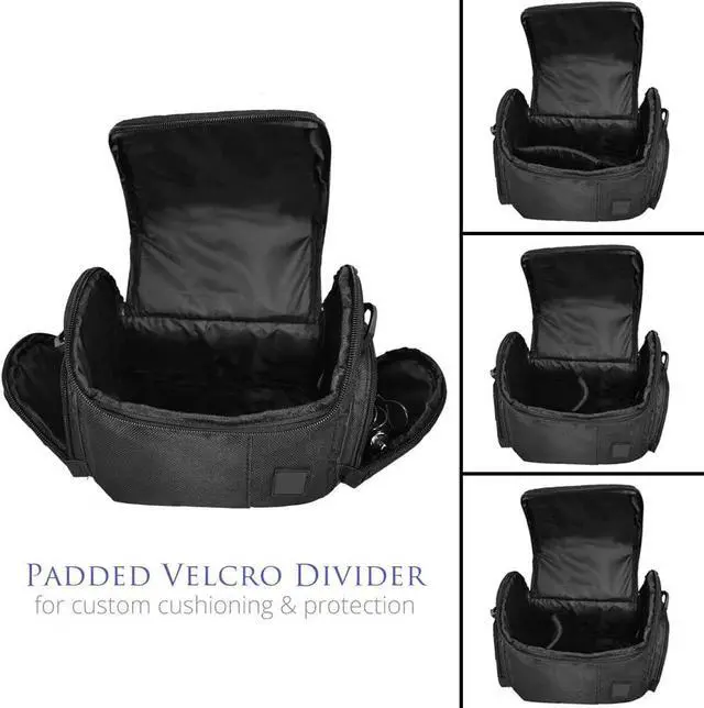 Alt view image 5 of 6 - Medium Soft Padded Camera Equipment Bag / Case for Nikon, Canon, Sony, Pentax, Olympus Panasonic, Samsung & Many More