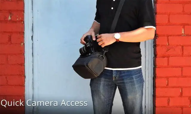 Alt view image 6 of 6 - Medium Soft Padded Camera Equipment Bag / Case for Nikon, Canon, Sony, Pentax, Olympus Panasonic, Samsung & Many More