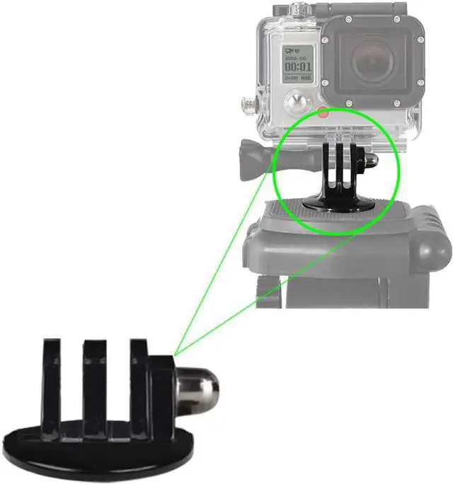 Alt view image 4 of 5 - 50" Aluminum Camera GoPro Tripod for HERO Cameras + Tripod Mount & an eCostConnection Microfiber Cloth
