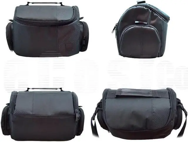 Alt view image 5 of 6 - Large Digital Camera / Video Padded Carrying Bag / Case for Nikon, Sony, Pentax, Olympus Panasonic, Samsung, and Canon DSLR Cameras + eCostConnection Microfiber Cloth