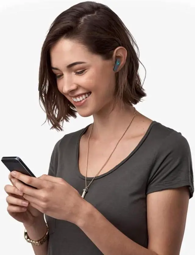 Alt view image 3 of 5 - Acuvar Fully Wireless Bluetooth 5.2 Rechargeable Waterproof Sweatproof Gaming Earbud Headphones with Microphone, RGB LED 12h USB C Power Charging Case Surround Stereo Bass and Passive Noise Cancelling