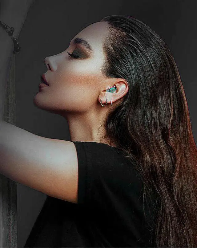 Alt view image 4 of 7 - Acuvar Fully Wireless Bluetooth 5.1 Rechargeable IPX4 Waterproof Earbud Headphones with Microphone, 3500mAh USB Power Bank Dock Charging Case Powerful Surround Stereo Bass and Passive Noise Cancelling