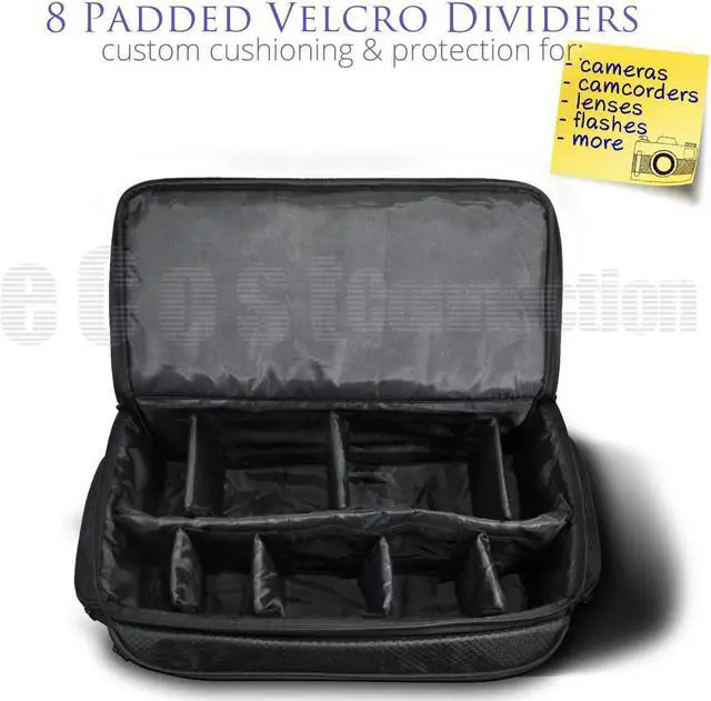 Alt view image 3 of 6 - Extra Large Soft Padded Camcorder Equipment Bag/Case for Canon XA10, XA20, XA25, XH-G1s, XL2 and More Cameras and DSLR