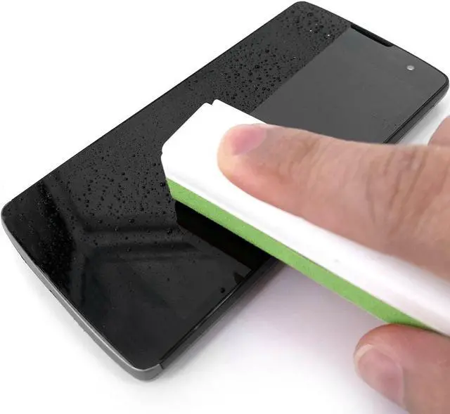 Alt view image 3 of 5 - Acuvar All in One Screen Cleaning Spray with Microfiber and Phone Stand. Cleans and Removes Oil and Dirt from Smartphones, Tablets, LCD, LED Laptop, TV Screens, and More Green