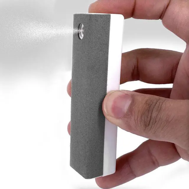 Alt view image 4 of 5 - Acuvar All in One Screen Cleaning Spray with Microfiber and Phone Stand. Cleans and Removes Oil and Dirt from Smartphones, Tablets, LCD, LED Laptop, TV Screens, and More Gray