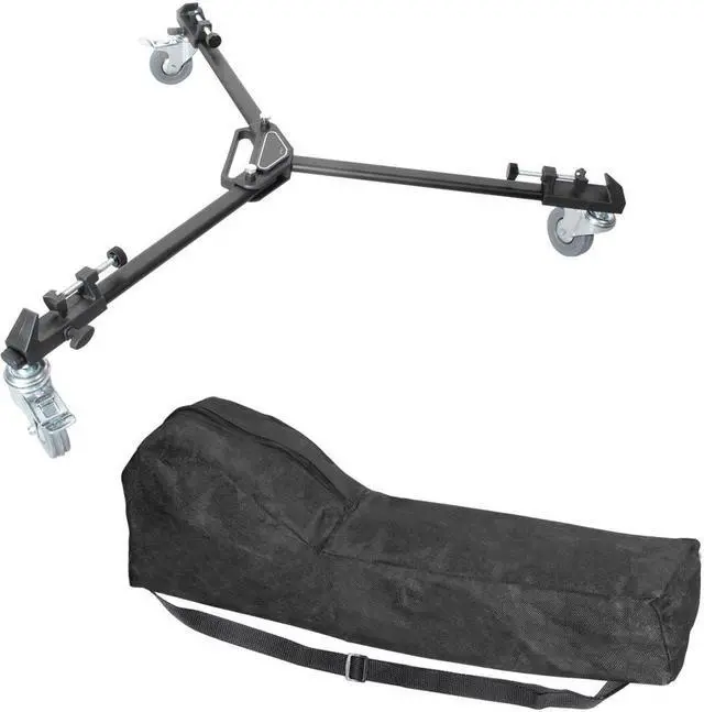 Main image of Elite Series Professional Universal Tripod Dolly w/One Step Easy Lock & Locking Wheels for All Cameras and Camcorders, Canon, Sony, Nikon, Panasonic, JVC, Fujifilm