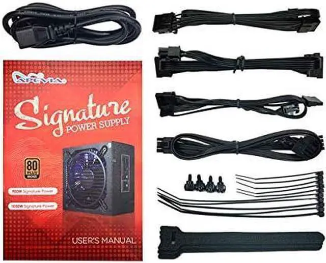 Alt view image 6 of 6 - Apevia SIGNATURE900W Signature 900W 80+ Bronze Certified Active PFC ATX Semi-Modular Gaming Power Supply