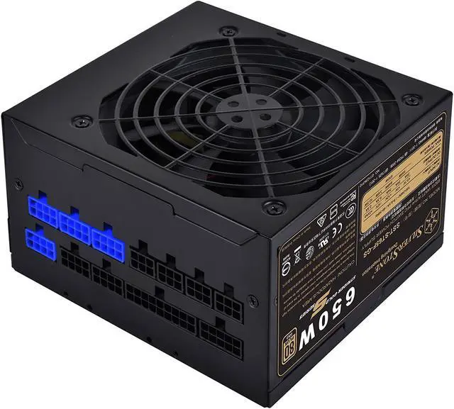 Alt view image 3 of 7 - SilverStone Technology 650W Computer Power Supply PSU Fully Modular with 80 Plus Gold & 140mm Design Power Supply (SST-ST65F-GS)