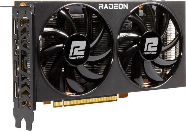 Alt view image 2 of 3 - PowerColor Radeon RX 6600 Fighter 8GB GDDR6 AXRX 6600 8GBD6-3DH Video Graphic Card GPU