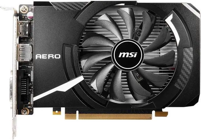 Main image of MSI GeForce GTX 1650 D6 Aero ITX 4GB GDDR6 GTX 1650 D6 AERO ITX OC Video Graphic Card GPU