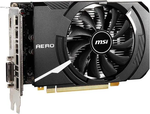 Alt view image 2 of 4 - MSI GeForce GTX 1650 D6 Aero ITX 4GB GDDR6 GTX 1650 D6 AERO ITX OC Video Graphic Card GPU