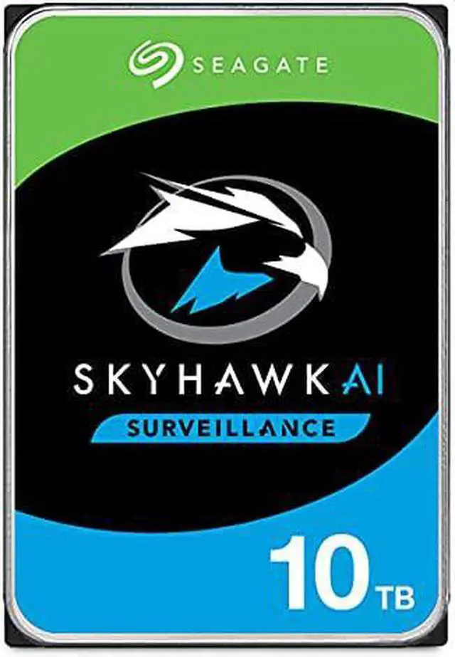 Alt view image 2 of 11 - seagate skyhawk ai 10tb video internal hard drive hdd - 3.5 inch sata 6gb/s 256mb cache for dvr nvr security camera system with in-house rescue services (st10000ve001)