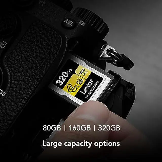 Alt view image 5 of 5 - Lexar Professional 320GB CFexpress Type A Gold Series Memory Card, Up to 900MB/s Read, Cinema-Quality 8K Video, Rated VPG 400 (LCAGOLD320G-RNENG)