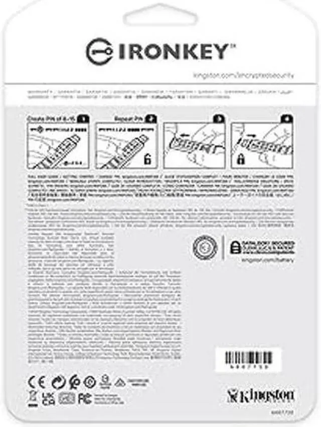 Alt view image 5 of 5 - Kingston Ironkey Keypad 200 16GB Encrypted USB | Alphanumeric Keypad | Multi-Pin Access | XTS-AES 256-bit | FIPS 140-3 Level 3 Certified | Brute Force & BadUSB Protection | IKKP200/16GB,Blue