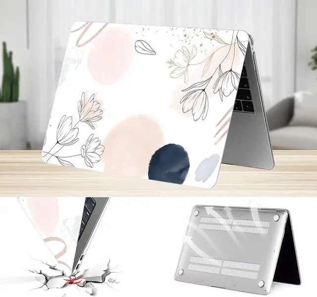 Alt view image 4 of 5 - SaharaCase - Apple MacBook Pro 13" Laptops Hybrid-Flex Arts Case with Silicone KeyPad Cover - Sleek Hard Shell, Snap-On, Anti-Slip Grip (White)