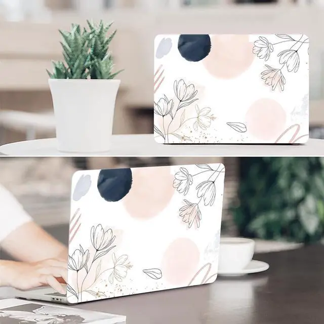 Alt view image 5 of 5 - SaharaCase - Apple MacBook Pro 13" Laptops Hybrid-Flex Arts Case with Silicone KeyPad Cover - Sleek Hard Shell, Snap-On, Anti-Slip Grip (White)
