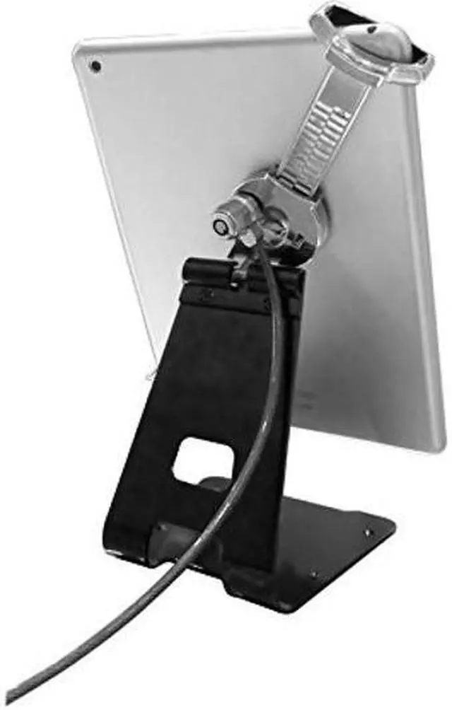 Alt view image 2 of 5 - Universal Tablet Holder - CTA Universal Anti-Theft Security Grip Holder with Metal Stand for Tablets iPad 10.2" (7th/ 8th/ 9th Generation), & Other 7-10" Tablets (PAD-UATGS)