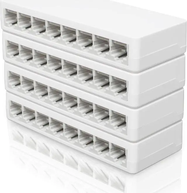 Alt view image 3 of 4 - Manhattan 8 Port Ethernet Network Switch  4 Pack - Computer Desktop Internet Networking Splitter LAN Hub Router, Unmanaged, Plug & Play, Fanless Quiet  3 Yr Mfg Warranty - 526142