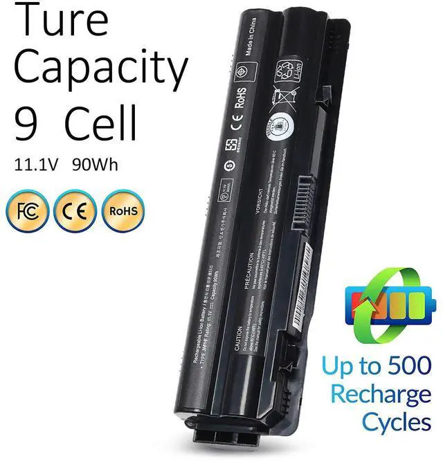 Alt view image 2 of 5 - 90Wh R795X Laptop Battery Replacement for Dell XPS 17 15 14 L701X L702x L501X L502x L401X Fit 312-1123 312-1127 453-10186 J70W7 JWPHF P09E WHXY3