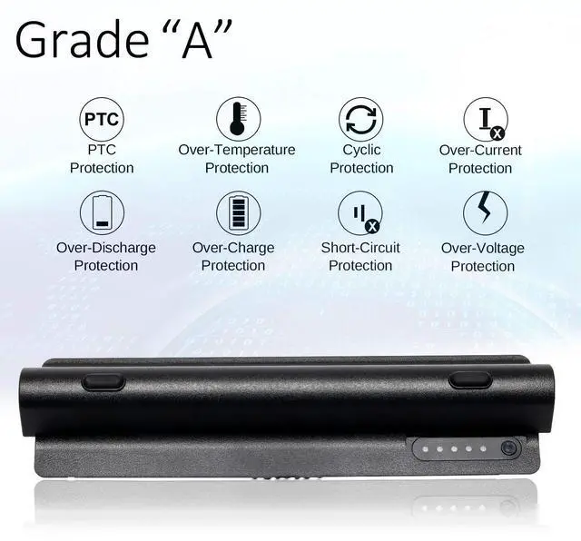 Alt view image 3 of 5 - 90Wh R795X Laptop Battery Replacement for Dell XPS 17 15 14 L701X L702x L501X L502x L401X Fit 312-1123 312-1127 453-10186 J70W7 JWPHF P09E WHXY3